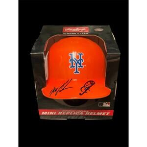 Dwight “Doc” Gooden & Gary Sheffield Dual-Signed New York Mets Mini Helmet